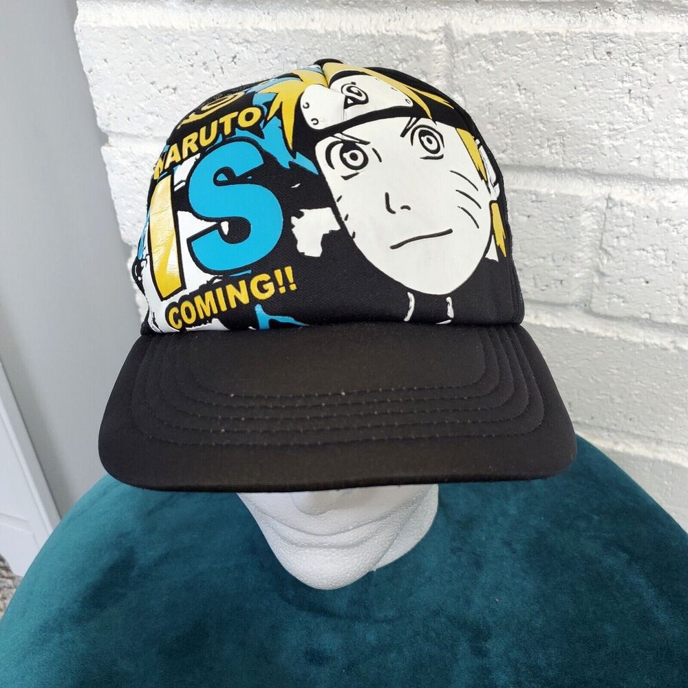 Naruto Hat 3D Snapback Baseball Mesh Foam Ball Cap Trucker Black Adjustable